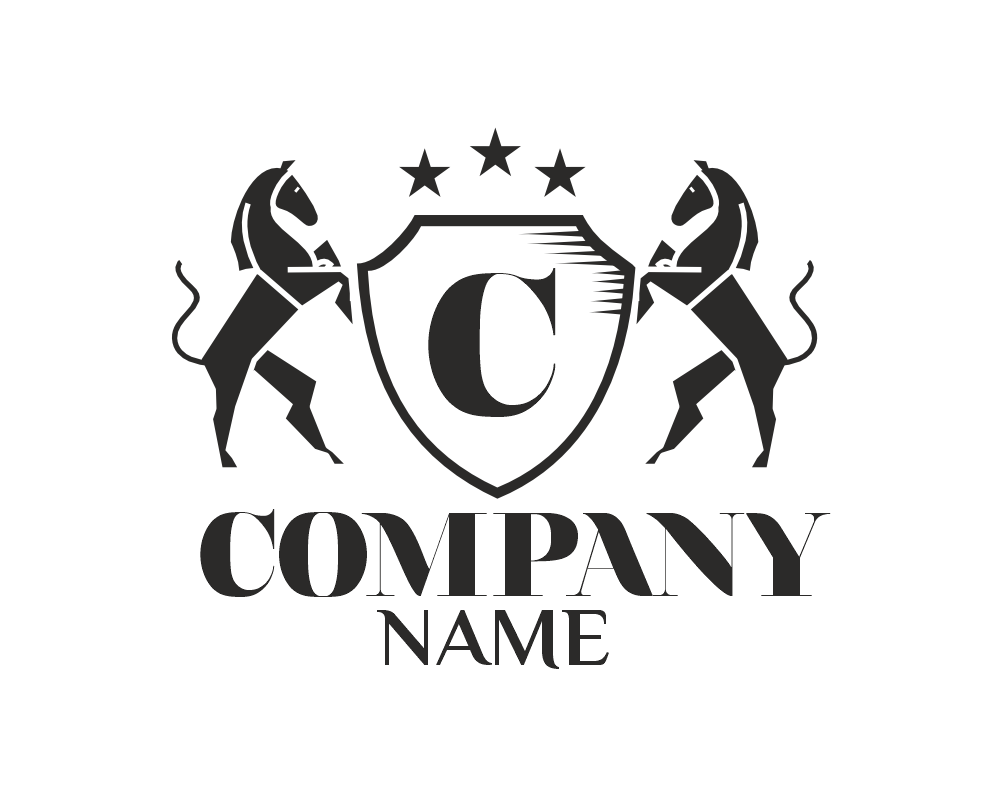 Stallion Horse Crest vector logo