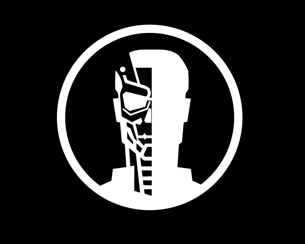 Cyber Cyborg Mascot vector logo
